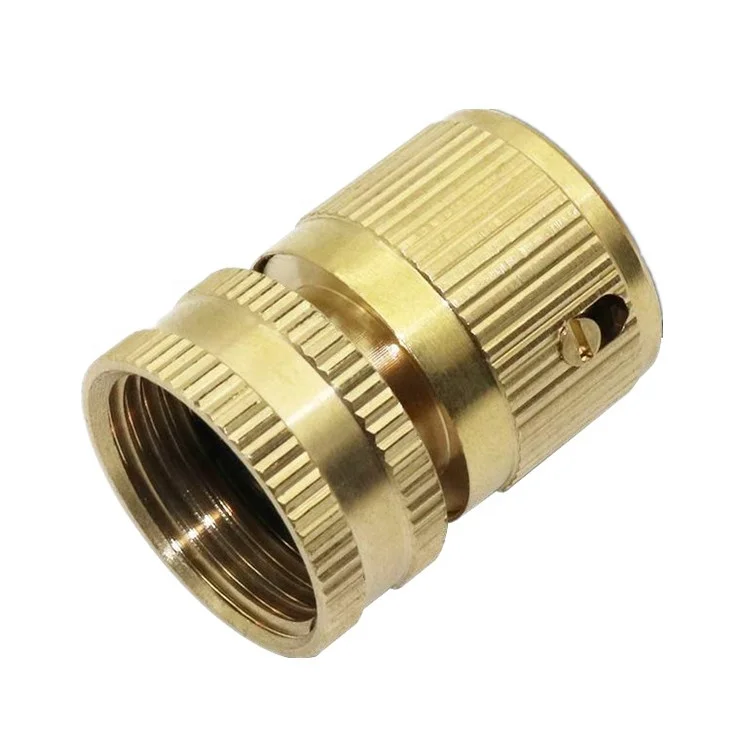 Brass Copper Garden Hose Swivel Connector With 3/4 Inch Female Thread