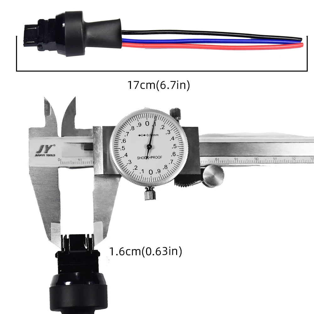 3157 3156 T25 Male Adapter Socket Plugs Connectors Wiring Harness for Automotive Brake Light Bulbs - ANKUX.COM