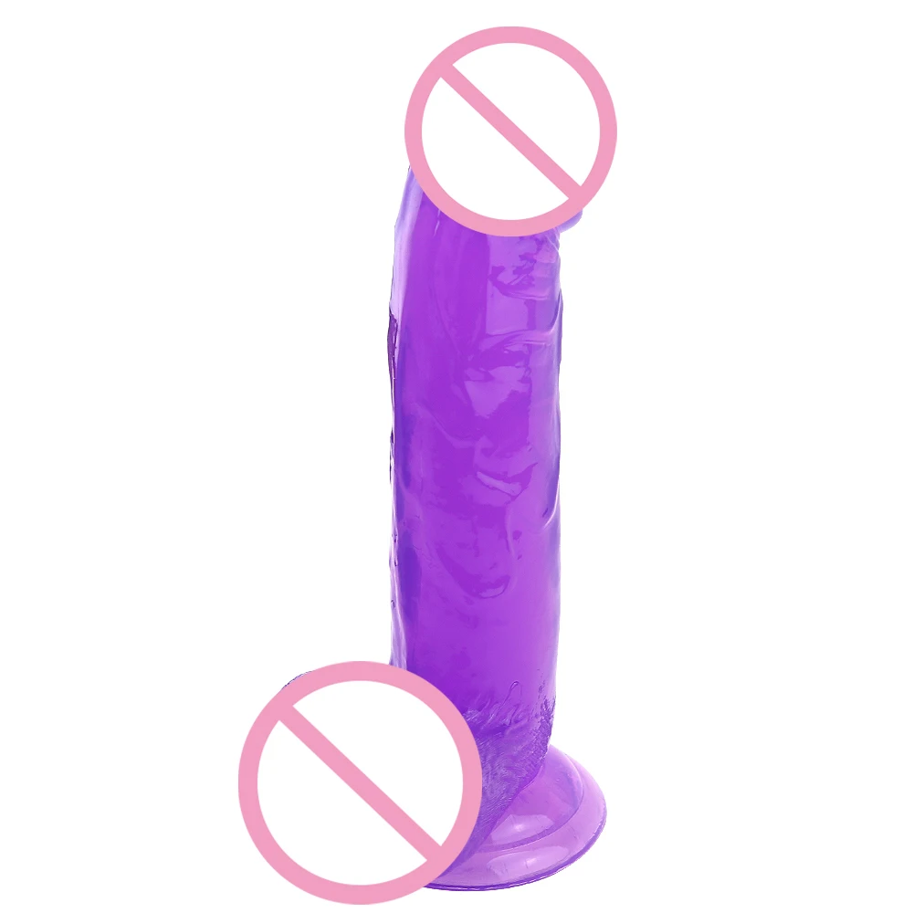 Women Masturbation Free Gigantes Artificial Cock 7.9 inch Jelly Wholesale Bulk Dildos