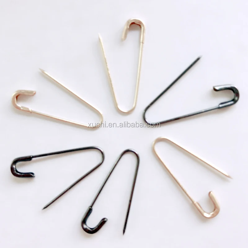 U Shape Loopless Safety Pins Non Snag Scarf Hijab Pins In Black Buy U