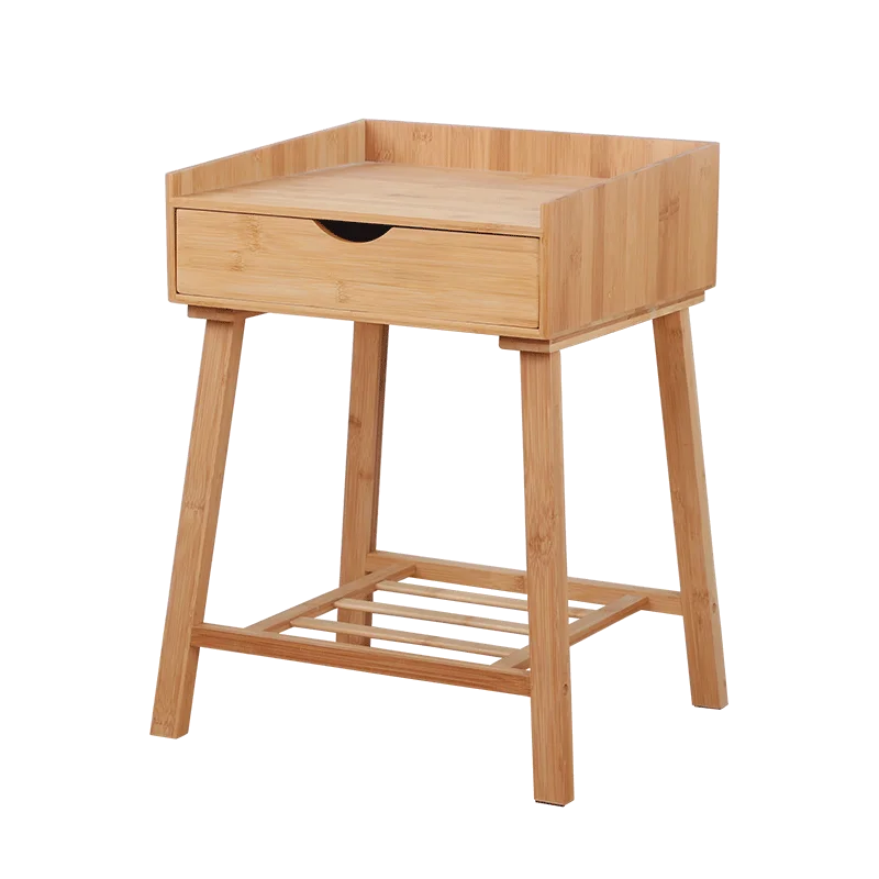
New Design High Standard Bedside Table Stackable Bamboo Nightstand Bedroom Furniture Home Furniture Modern Adjustable (height) 