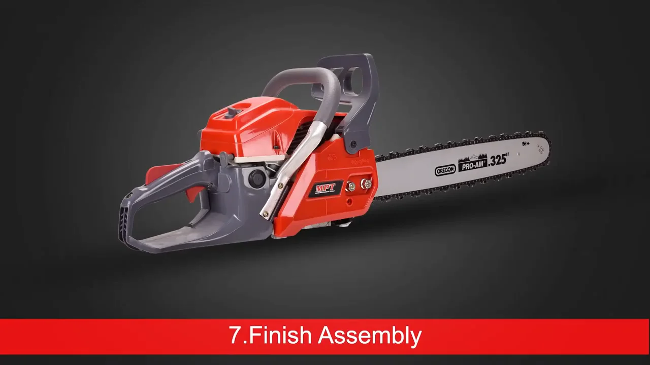 Mpt 18" 58cc 2 Strokes Easy Start Long Chain Petrol Chain Saw Wood