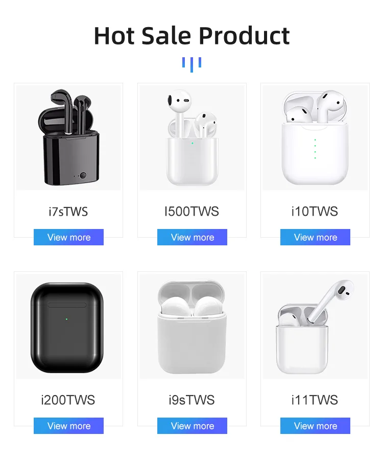 2019 New Original Custom Mini Touch Audifonos Bluetooths 5.0 Wireless i17 Earpoding Appling Airpoding I17 Tws Earphone Earbuds - ANKUX.COM