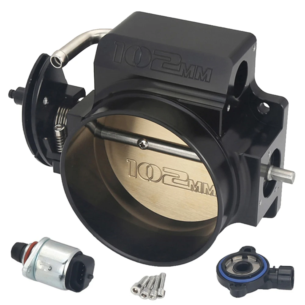 92mm 102mm Throttle Body For Gm Ls1 Intake Manifold Black /silver Buy