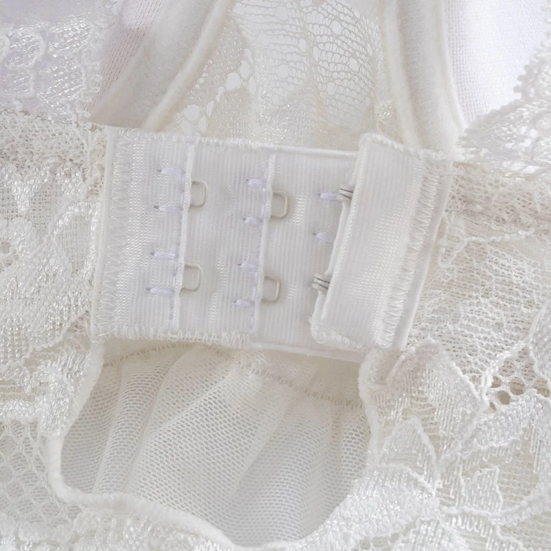 Wholesale White Bridal Lace Back Mesh Babydoll And Thong Set Womens ...