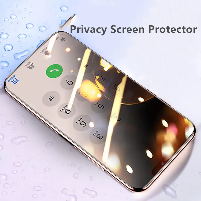Anti-fingerprint privacy tempered glass for iphone 11 pro max screen protector