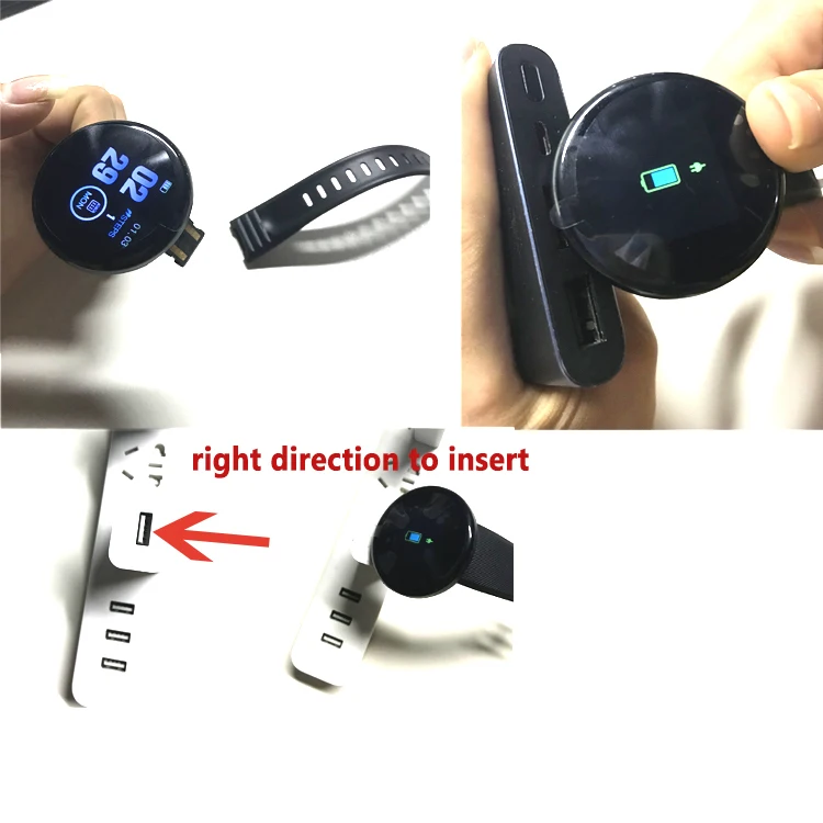 Simplefun D18 smart bracelet Men Women Blood Pressure heart rate monitor pedometer activity tracker sport health smart watch