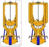 Derground diaphragm wall mechanical rope grab