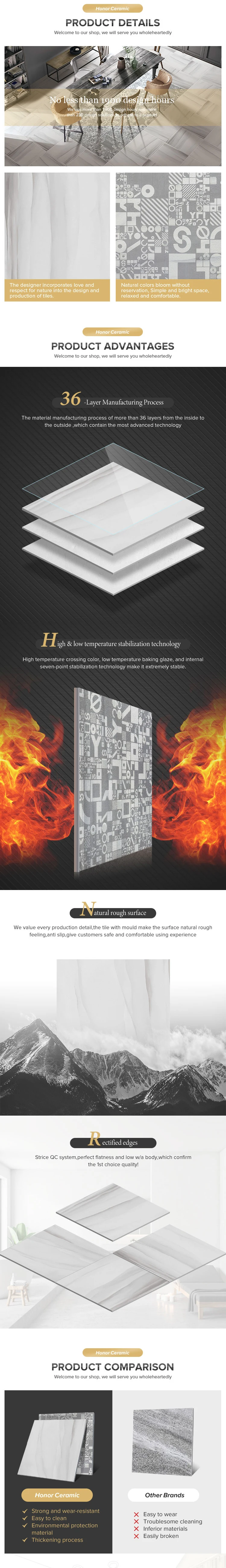 Top Quality ceramic porcelain tile Price grey ceramic floor tile