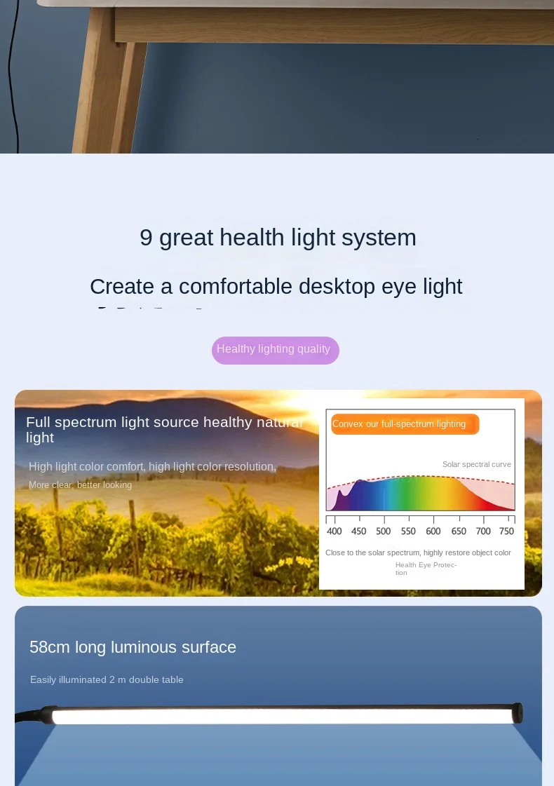 眼部护理发光二极管床头灯夹10亮度3模式长柔性鹅颈塑料体家用办公室DC电源