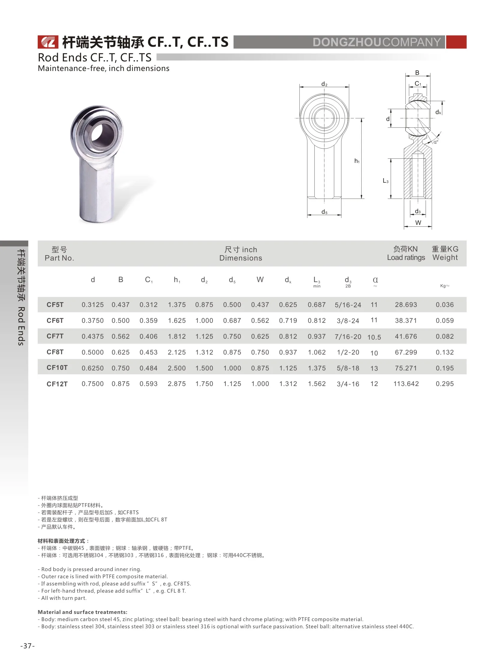 11years Custom Stainless Steel Rod End Ball Joint Bearing For