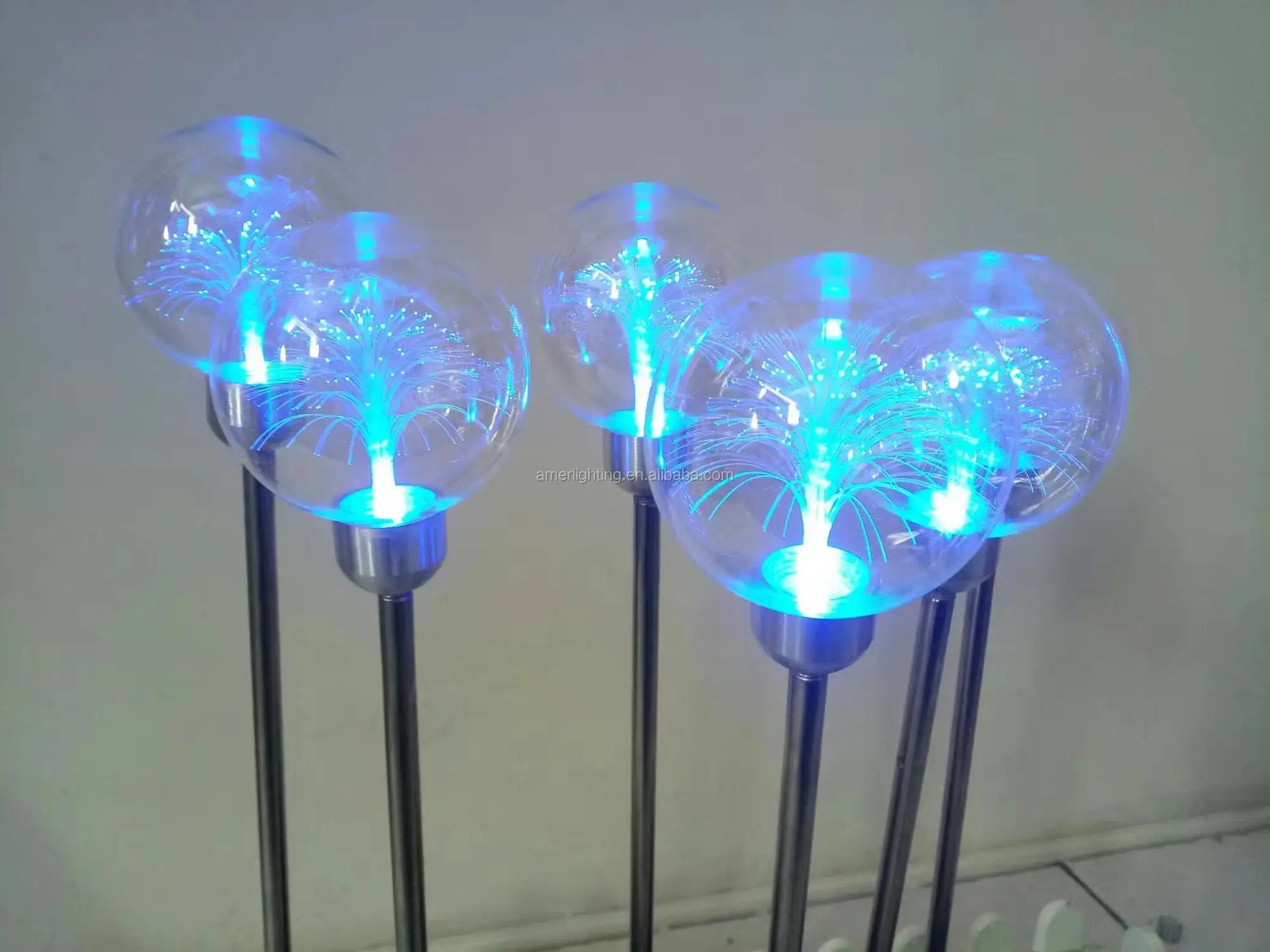 Dia80mm Side Glow Fiber Optic Ball Light For Yard Decoration Buy Side