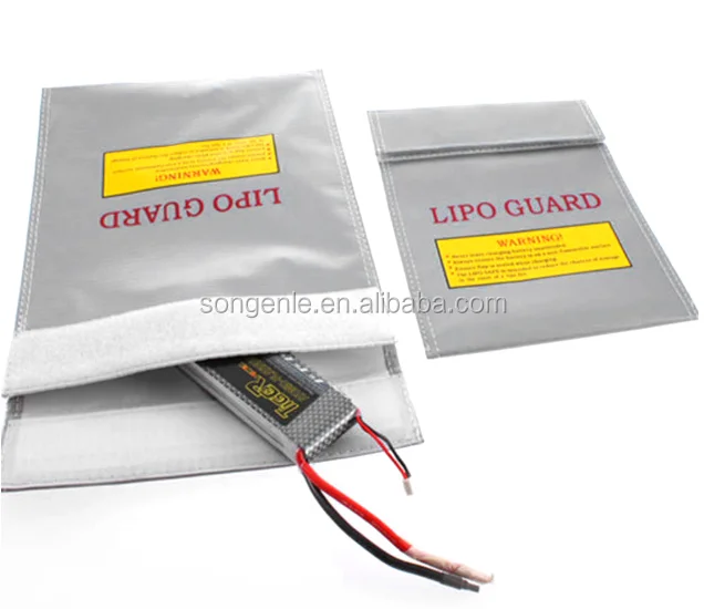 Black Fireproof RC LiPo Battery Safe Bag Safe Guard Charge Bag Sack 180x230mm`CA