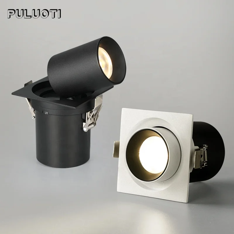 Puluoti Embedded Angle Adjustable Telescopic Lamp Holder Led Spotlight