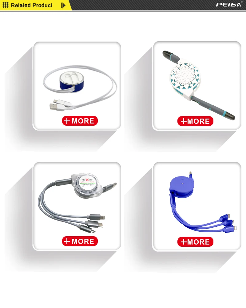 3 in 1 Retractable Round Box USB Cable Portable Multi Charger Cable New idea consumer electronics - ANKUX.COM