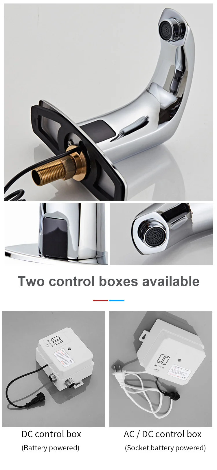 Bathroom Faucet Electric Automatic Sensor Faucet Touchless Basin Faucet