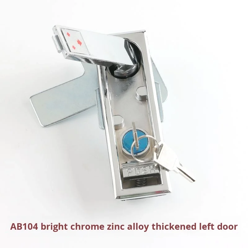 AB104 Alloy 6000 Series Square Flat Lock Distribution Box Cabinet Door Lock Decorations Dustproof Waterproof Spring Lock factory