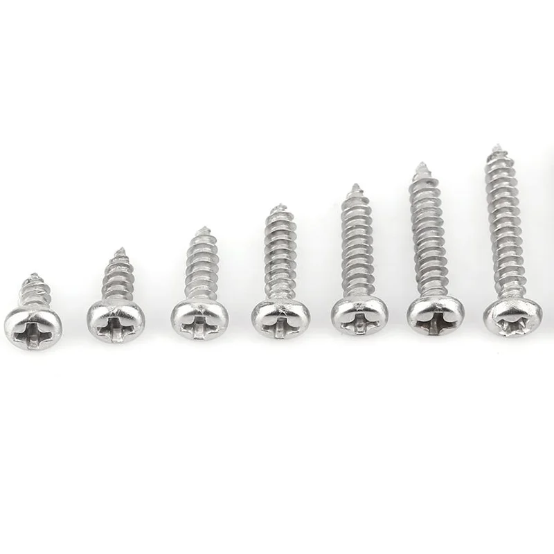 Stainless Steel Screw SS304 Pan/Flat Head Self Tapping Screw Assortment Wood Screw details