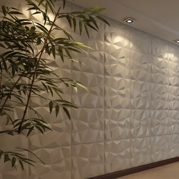 Environmental 3d Wall Panels Recycled Plastic Ceiling Tiles 3d