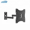 Black metal bracket for tv, +/-15 degrees tilt metal shelf bracket fit 17''-42'' tvs and 200X200mm vesa