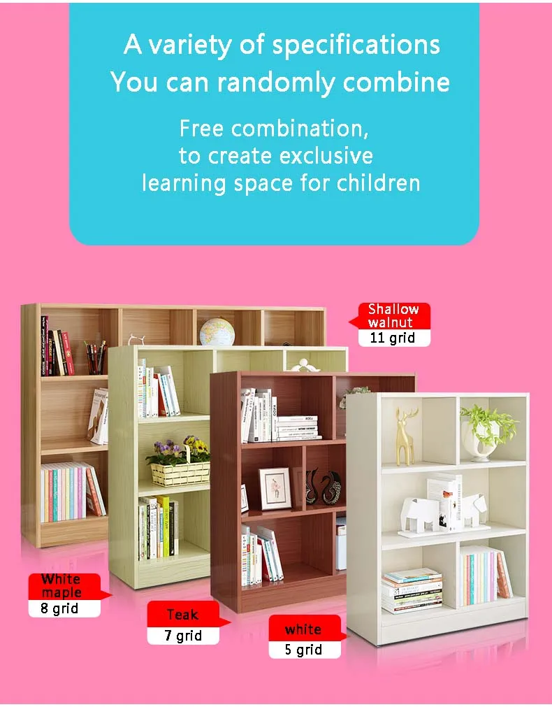 Modern Wooden Bookcase Storage Melamine Cheap Board Book Shelf Buy