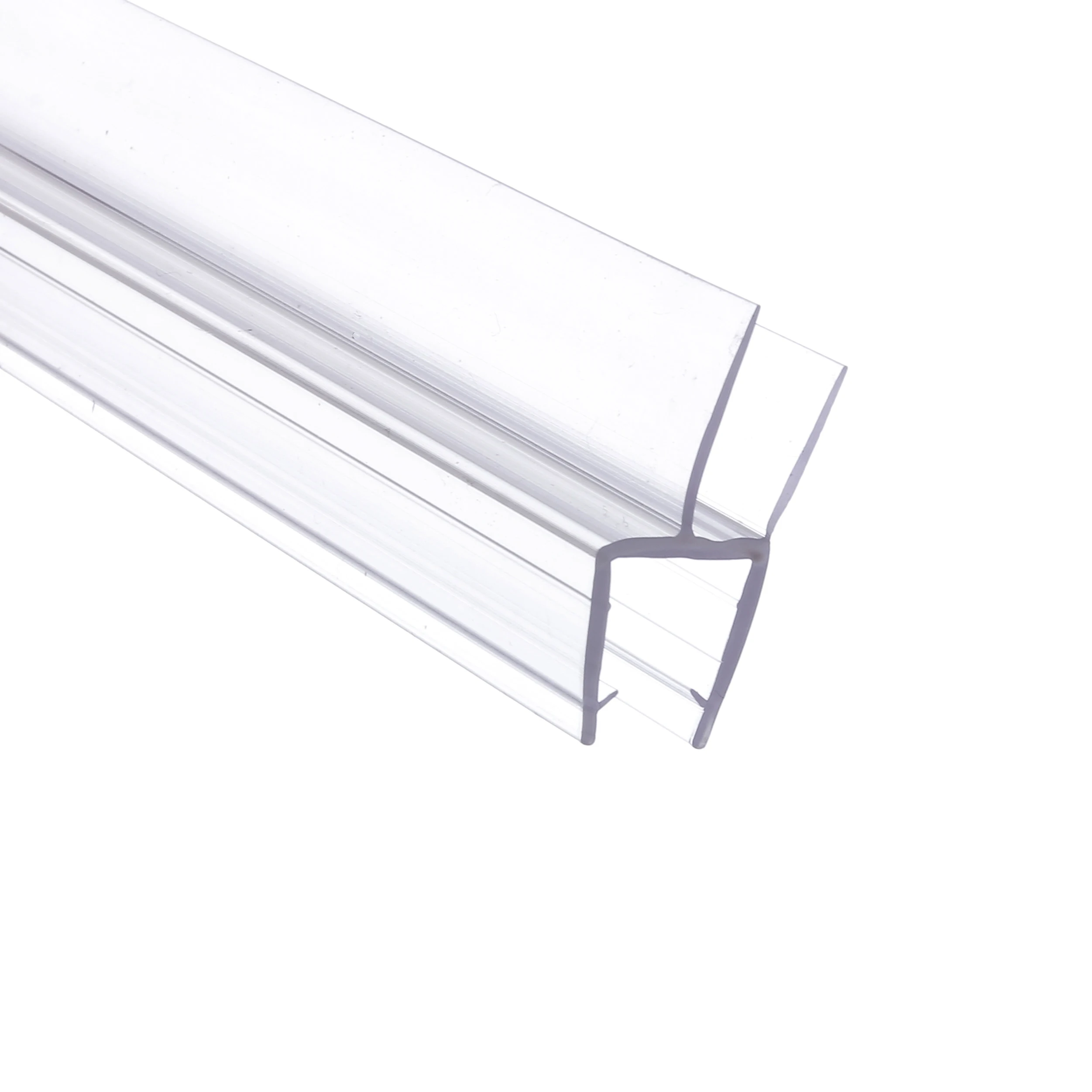 2024 New Hot Sale PVC Bath Shower Screen Bottom Seal Strip Curved Rubber Plastic Seal Strip details