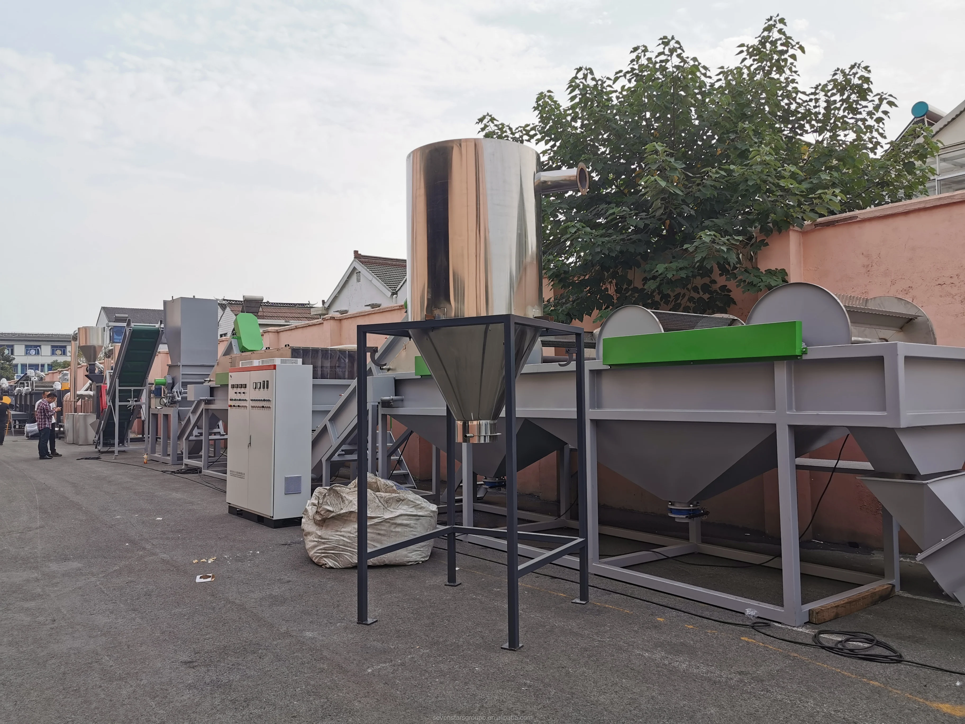 回收清洗线的塑料水槽浮动分离罐 - buy floating washer,plastic