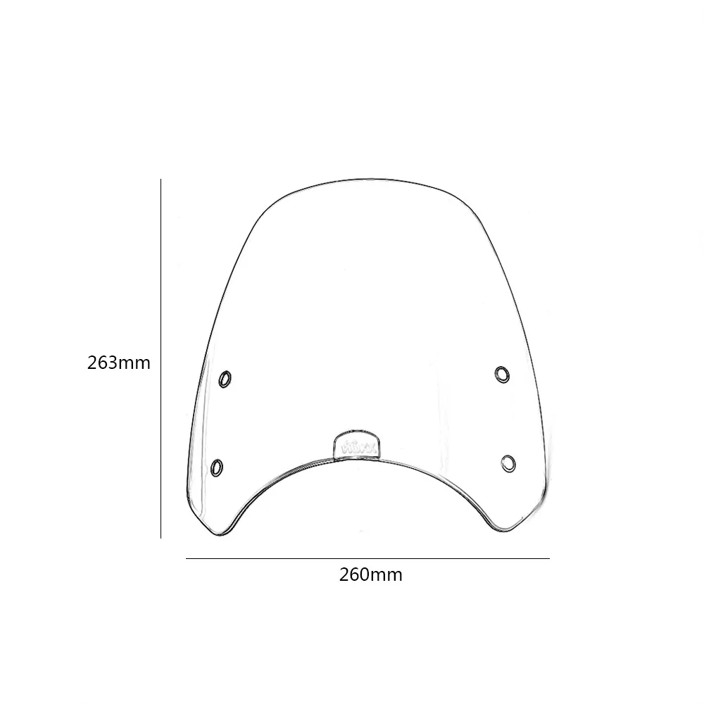 Realzion Motorcycle Windshield Windscreen Flyscreen Wind Deflector For