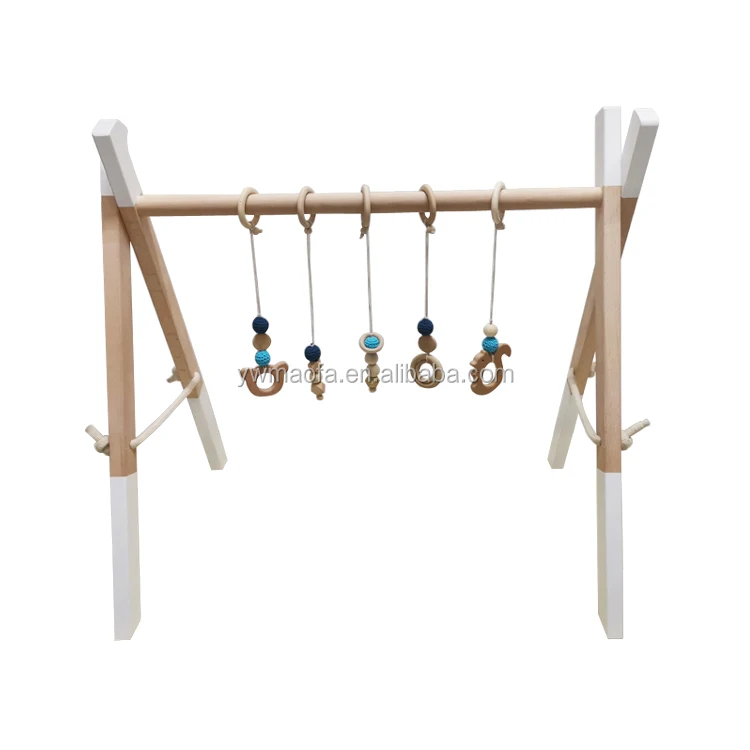 wooden baby play gym toys