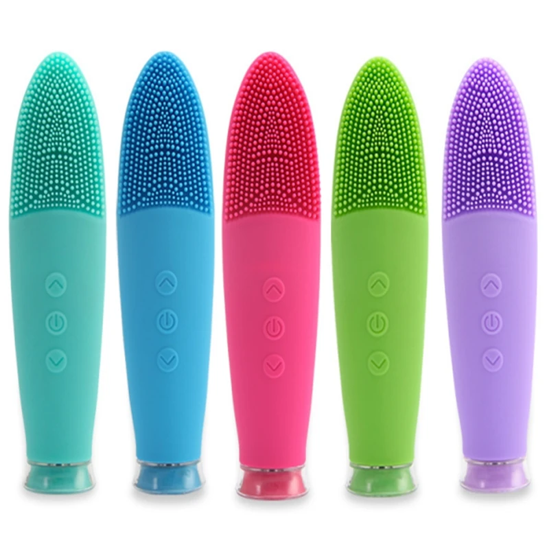 best seller rechargeable waterproof sonic exfoliating silicon facial brush machine for face