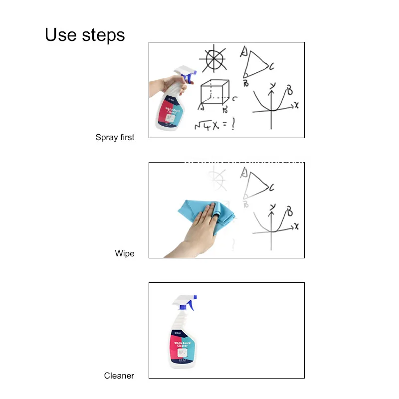 Whiteboard Cleaner 500 Ml Spray Whiteboard Cleaning Dry Erase Board