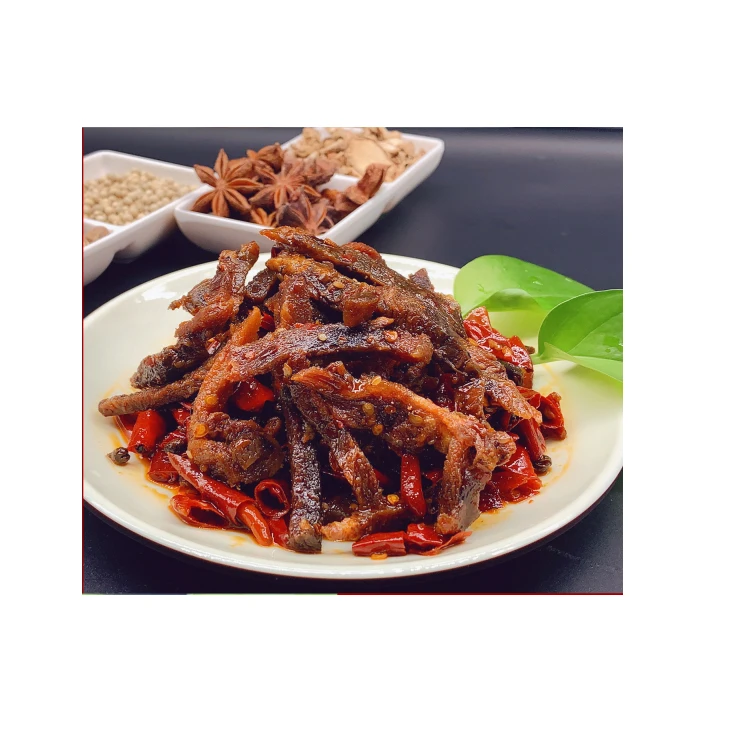 
Chinese 2020 Spicy Flavour Dilcious Dried Cold beef snacks for sale 