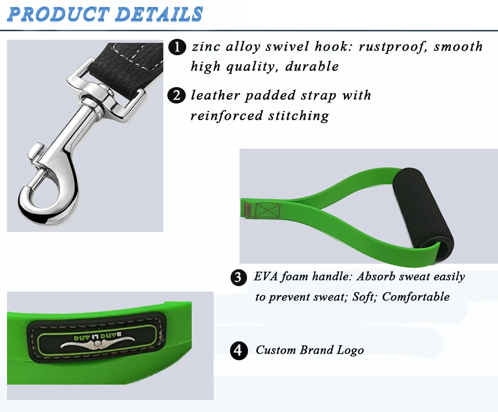 custom print logo dog lead