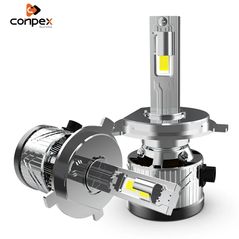 Conpex New Cooling Technology LED Headlight With Decoder 65W CSP USA H4 LED Headlight Bulb