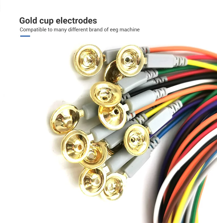 Hot Sale 10mm Cup Medical Electrode Brain Headset Reusable Clinicians