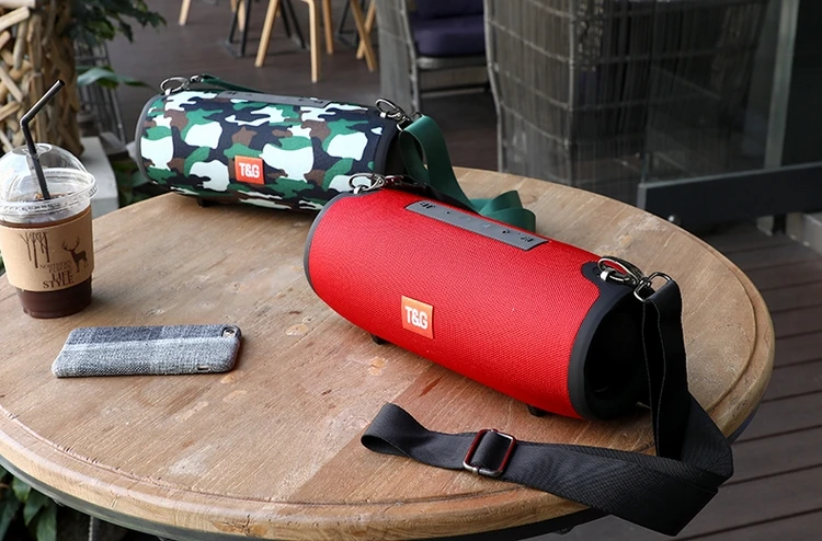 TG-118 wireless speaker Fabric 10w OEM UsB and TF card reader Hands-free built-in Battery Aux input FM Radio Usb input - ANKUX.COM