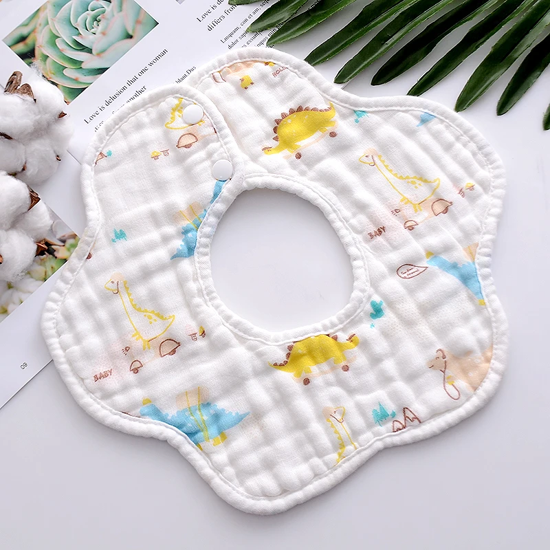 8 Layers Muslin Baby Drool Bibs Organic Cotton - Buy Muslin Baby Bibs ...