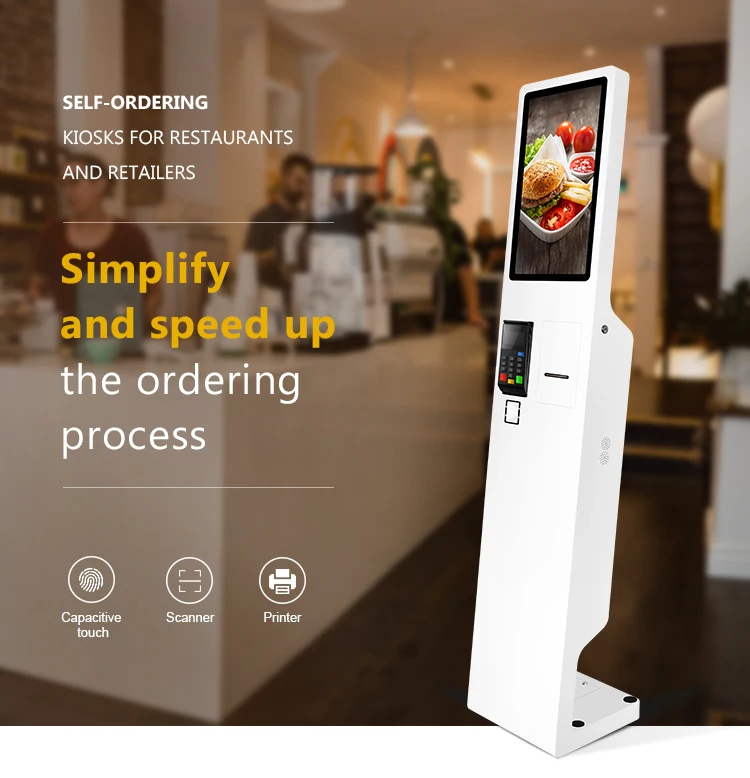 Fast Food Or Chain Store 21 5 Inch Interactive Ordering Self