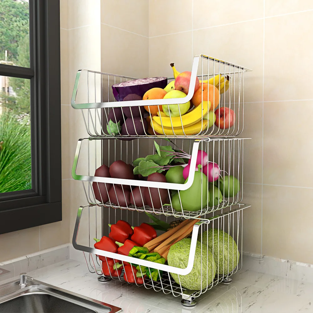 Venta al por mayor cestas metalicas cocina-Compre online los mejores