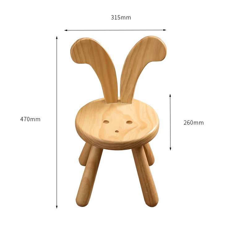 Hot selling high quality asian furniture cute cartoon children chair children wooden chair