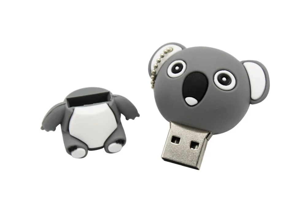 2021 Wholesale Cute Cartoon Animal Koala Gary Brown Model Usb Flash Drive Usb 2.0 4GB 8GB 16GB 32GB 64GB 128GB Creative Pendrive - ANKUX.COM