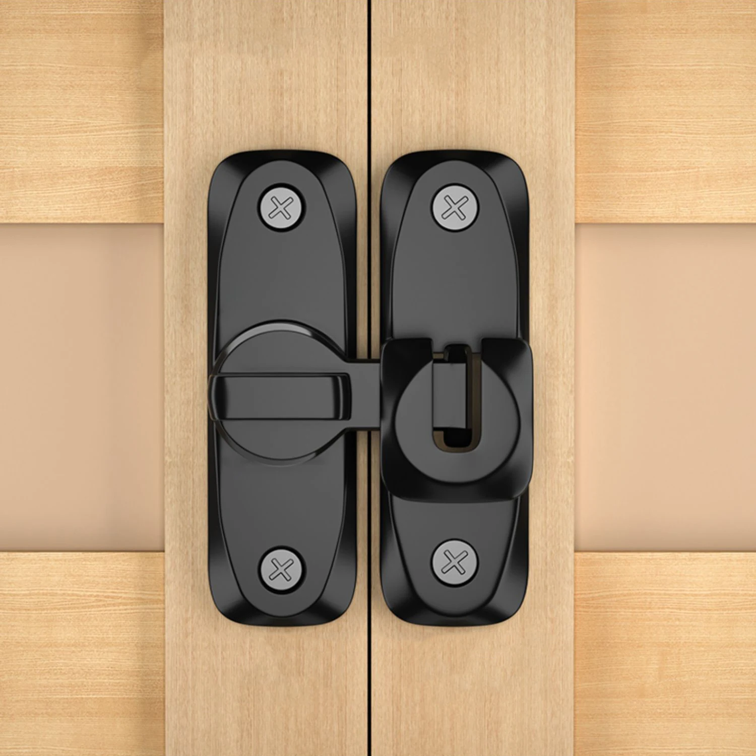 Modern 90/180 Degree Barn Door Lock Latch Zinc Alloy Security Lock With 1 Year Warranty For