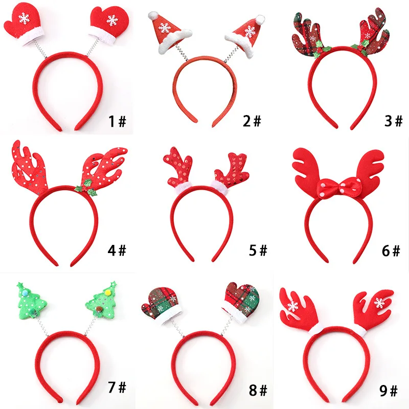 Christmas Headband For Kids Adult Christmas Deer Ears Christmas Party ...