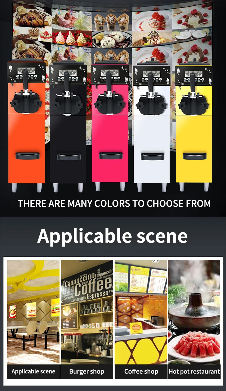 KLS-S12 mini single flavor ice cream machine table model for cold drink shops bars soft ice cream machine