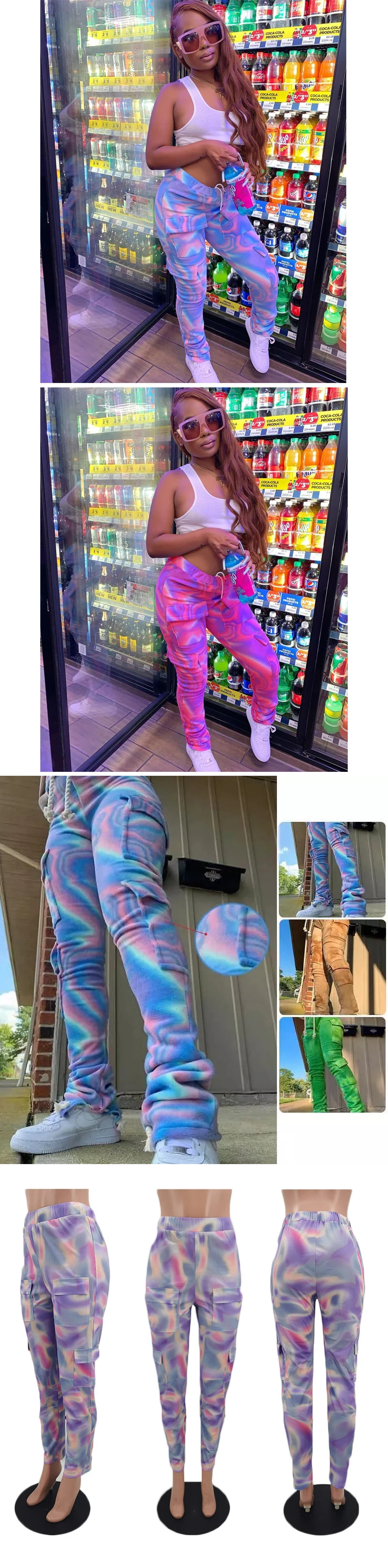 Stacked Leggings Sweatpants Autumn Winter Women Fashion Streetwear Outfits Casual Pants track pants women