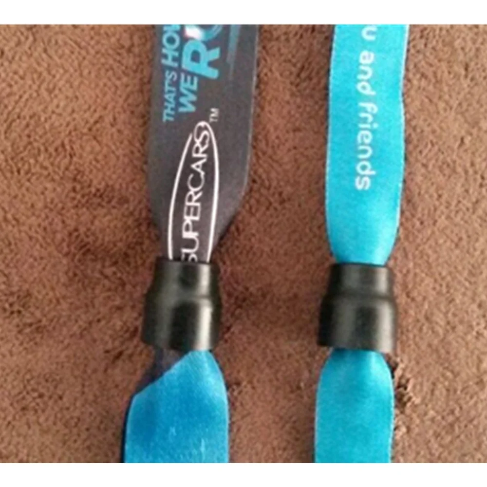 Plastic Sliding Lock For Woven Ribbon Christmas Wristband Buy Bell