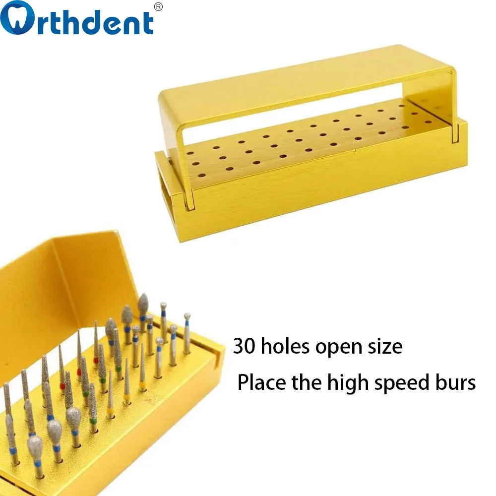 30 Holes Dental Bur Holder Autoclavable Disinfection Sterilizer