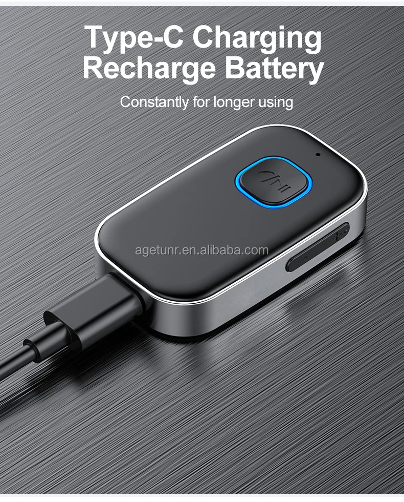 Agetunr J22 Universal Bluetooth 5.0 Wireless Receiver 3.5mm Mp3 Player