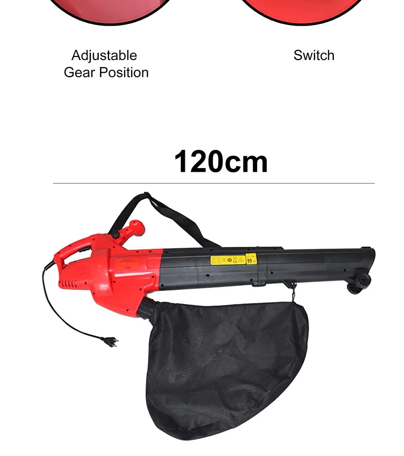 hot sale garden yard use electric blower function vacuum cleaner corded leaf vacuum blower AC vacuum cleaner