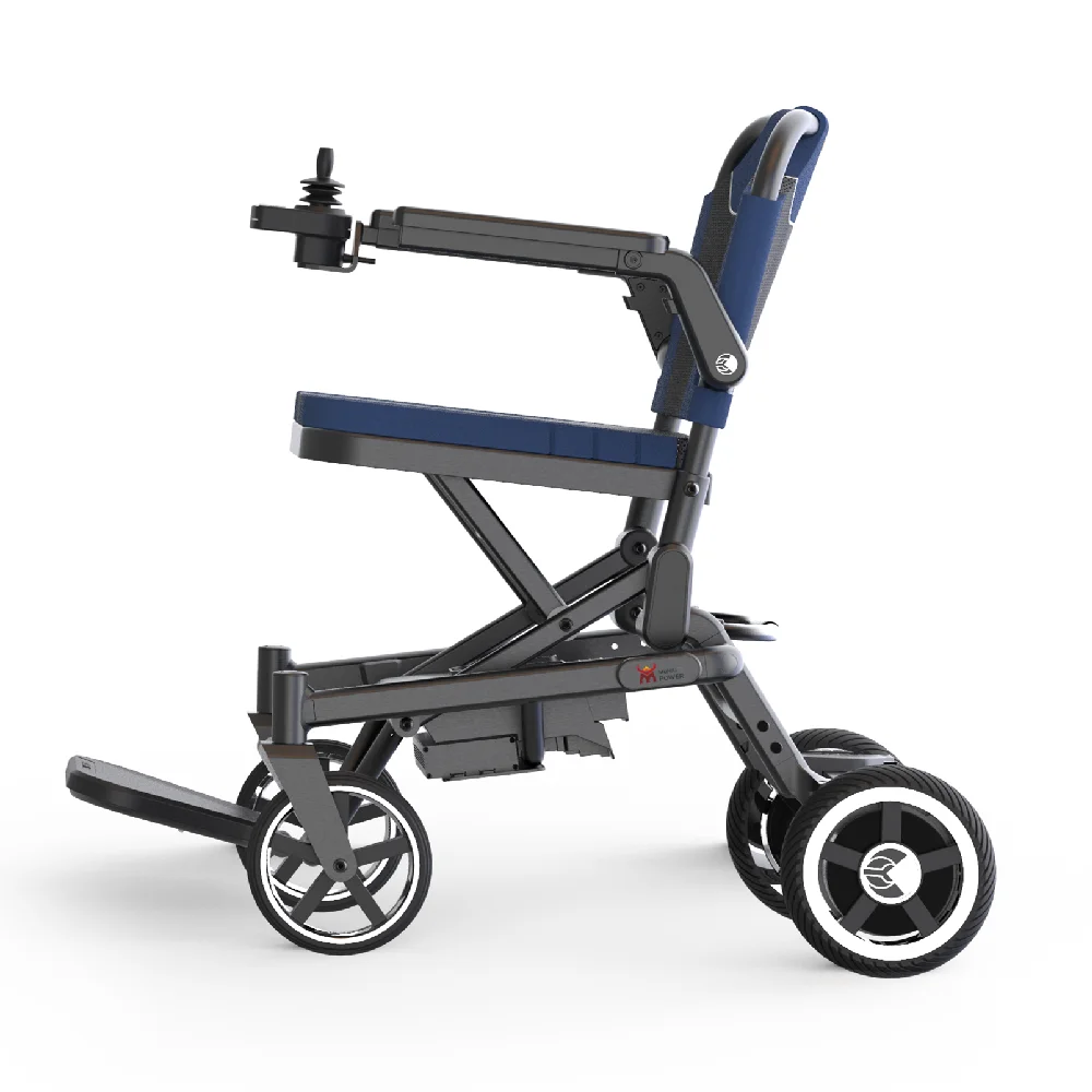 2022 Folding Lightweight Travel Electric Wheelchair China Power Wheel